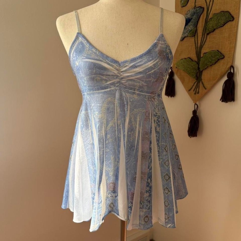 Blue Asymmetrical Fairy Tank